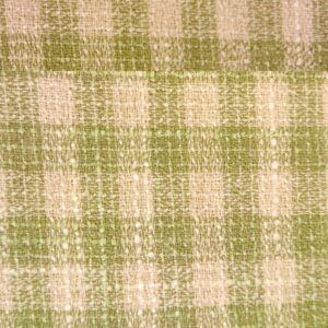 Len o wyraźnym klasycznym wzorze w kratę ubrania dekoracje rustykalny ponadczasowy (U3)