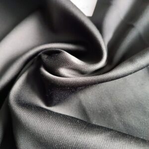 Tkanina wełna czarna połysk mięsista odzież dekoracje cena za 0,5mb W50