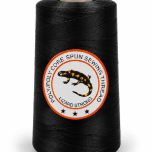Nici poliestrowe Lizard Strong 28S/2 czarne mocne do szycia maszynowego